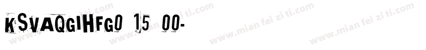 KSVAQGIHFG0 15 00字体转换